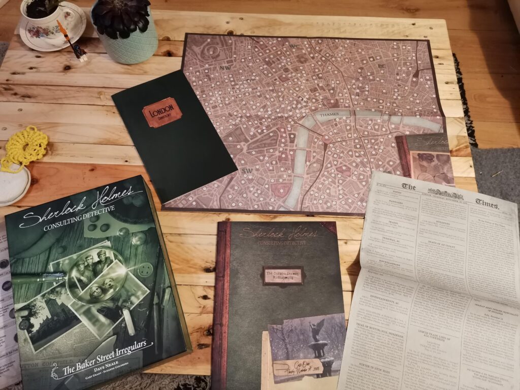 sherlock holmes consulting detective game setup