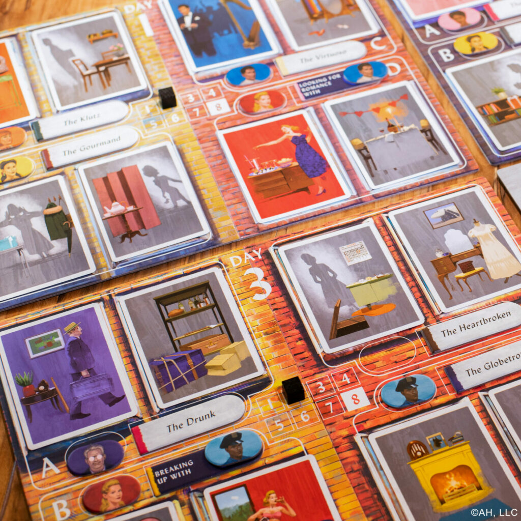 a view of window cards played on the game's boards