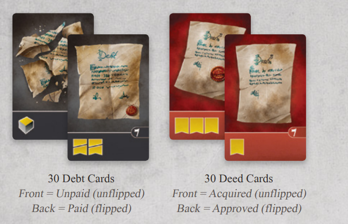 debts and deeds cards